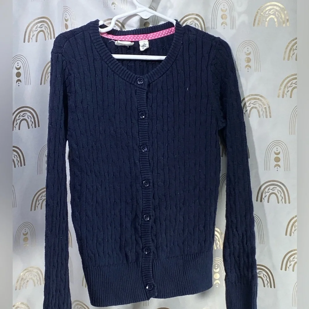 GAP Navy Blue Kids Cable Knit Sweater